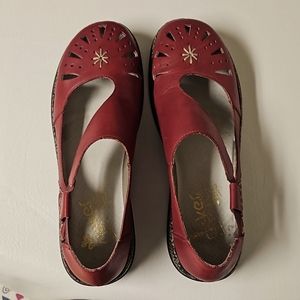 Rieker Red leather shoes